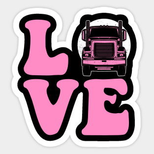 Proud Trucker Wife Sticker